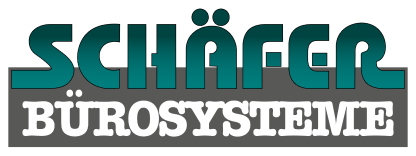 Ein logo auf der startseite schaefer buerosysteme in magdeburg